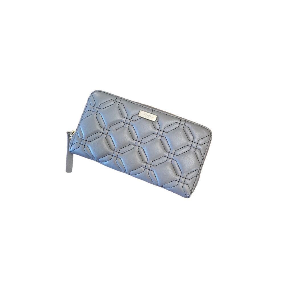 Kate Spade Astor‎ Court Neda Zip Around Wallet gray